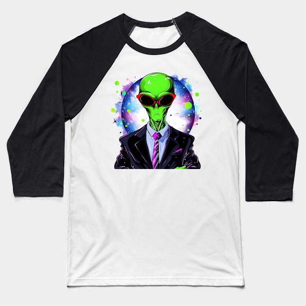 alien Baseball T-Shirt by dorapeterx